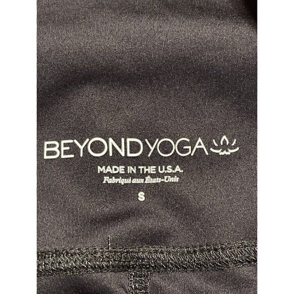 Beyond Yoga Gray Black Lotus Flip it Reverse it Womens Leggings High Rise Size S - Picture 4 of 8